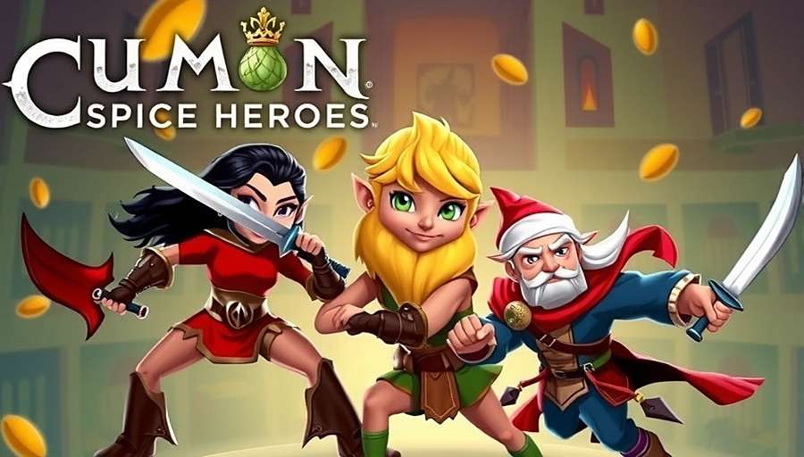 Cumin Legends Spice Heroes game cover featuring various spice-themed characters in battle poses