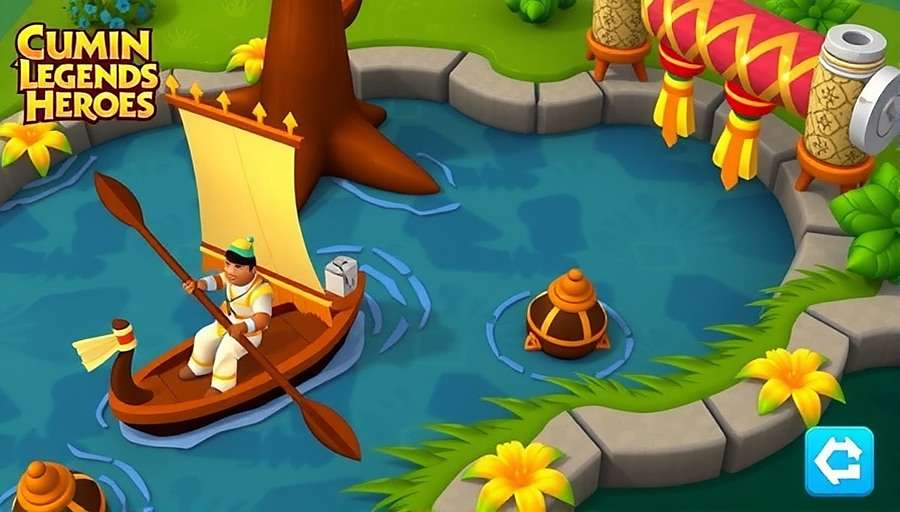 Cumin Legends Spice Heroes Onam event showing boat race minigame and flower decorations