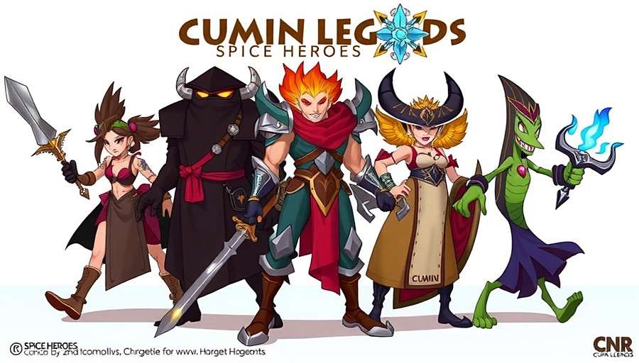 Cumin Legends Spice Heroes fan art showcasing creative interpretations of spice characters