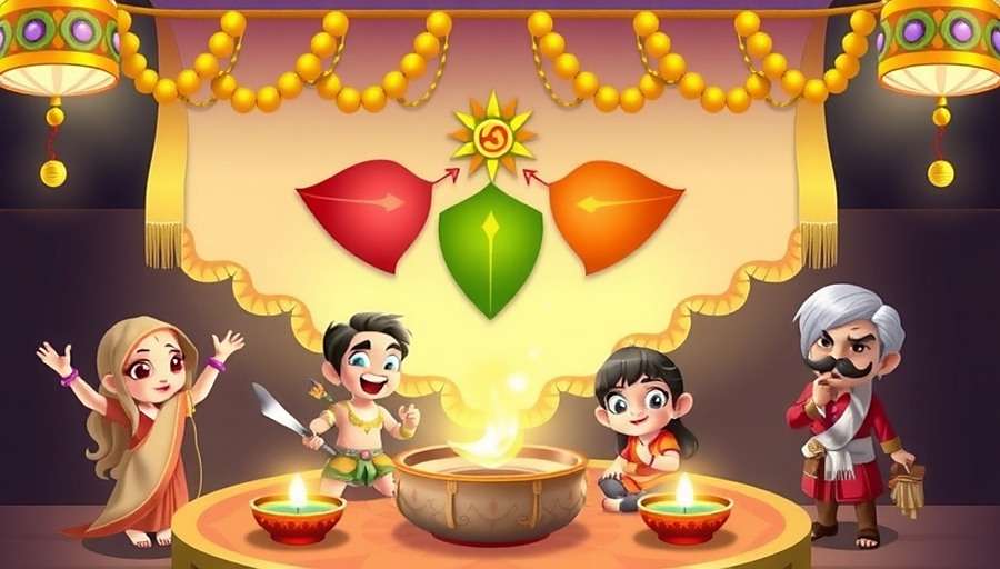 Cumin Legends Spice Heroes Diwali event showcasing festive decorations and special characters
